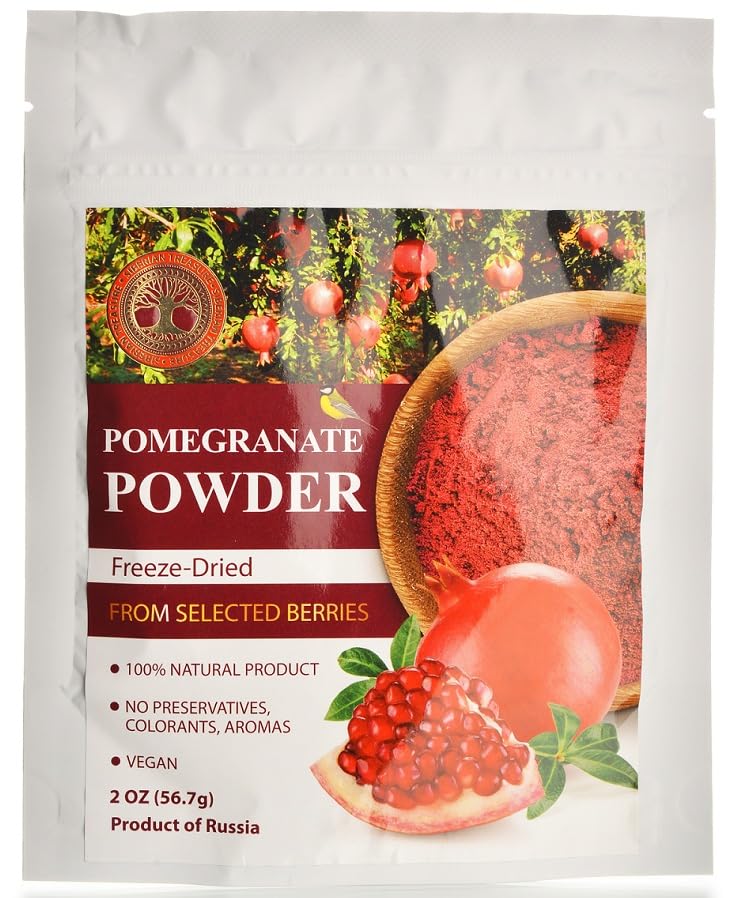 Pomegranate Freeze-Dried Powder - 2 Oz - Natural Pomegranate Powder, No added sugar, No GMOs