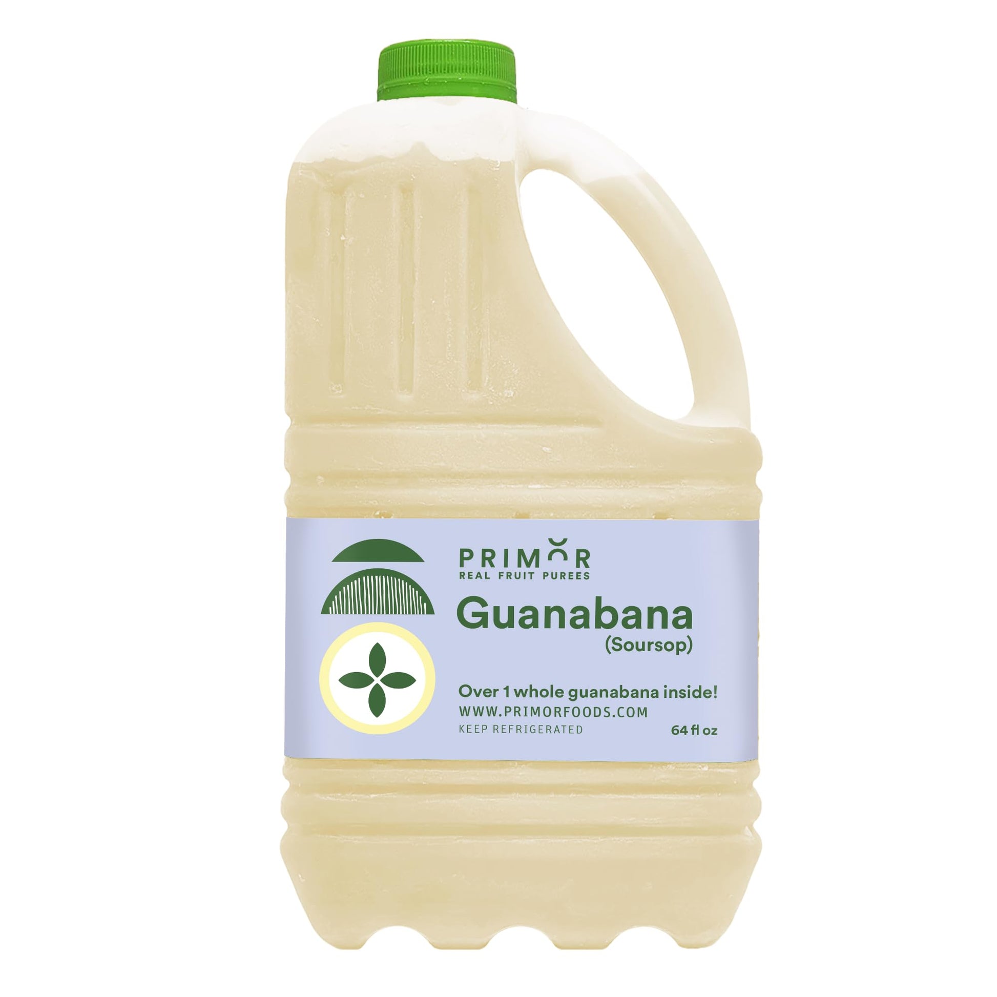 PRIMOR Fruit Puree Guanabana | 64 Fl Oz | Made with Real Fruit for Juices, Smoothies, Cocktails, Desserts