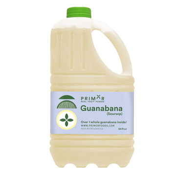 PRIMOR Fruit Puree Guanabana | 64 Fl Oz | Made with Real Fruit for Juices, Smoothies, Cocktails, Desserts