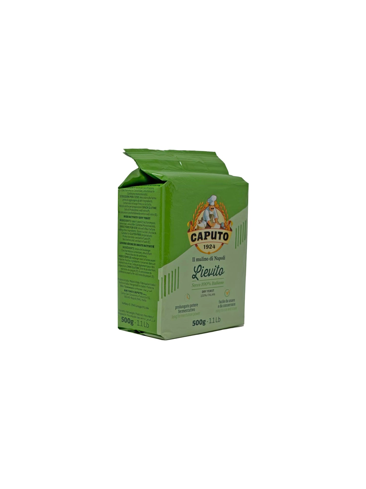 Antimo Caputo Lievito Active Dry Yeast 3.5 Ounce Can - Made in Italy - Perfect with 00 Flour - PACK OF 2