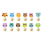 KHAIVI Owl Cupcake Toppers, Safari Jungle Animal Cake Decorations, 24pcs, Brown