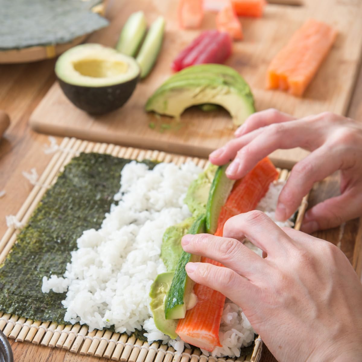 La Voie Japanese Sushi Nori, 10 Full Sheet (10 Sheets/Pack Of 3) Twice Roasted Seaweeds Sheet, Onigiri, Crispy Korean Gimbap, Go
