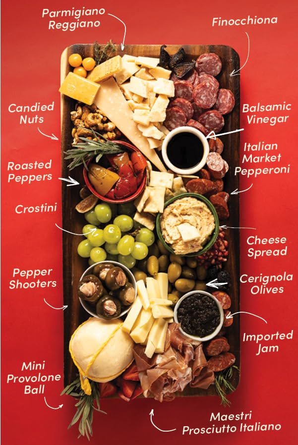 Di Bruno Bros Cheese & Charcuterie Gift Crate - Large, Gourmet Italian Food Basket for Entertaining Friends and Family
