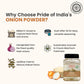 Pride Of India Onion Powder - 7 oz Dual Sifter Jar - Gourmet Spice for Cooking - Organic Flavor Enhancer