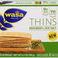 Wasa Flatbread Thins Crackers, Rosemary And Sea Salt, 6.7 Ounce
