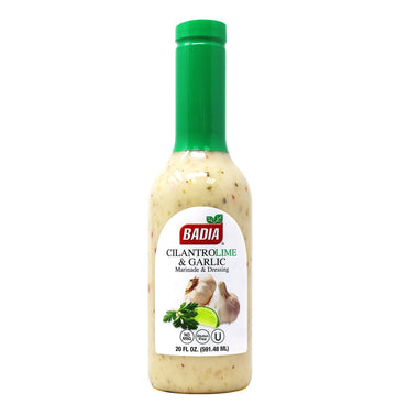 Badia Cilantro Lime & Garlic Marinade And Dressing 20 Fl Oz - Fresh Cilantro  Zesty Lime & Robust Garlic  Gluten Free