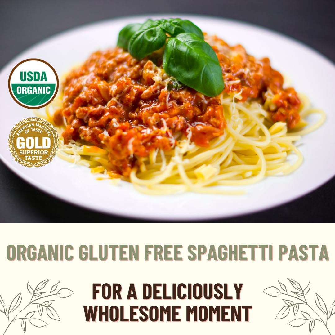 Mountain High Organic Certified Organic Gluten Free Spaghetti Pasta, Case Of 4-5 Lb. Bags, Off White,1 Count(Pack Of 4)