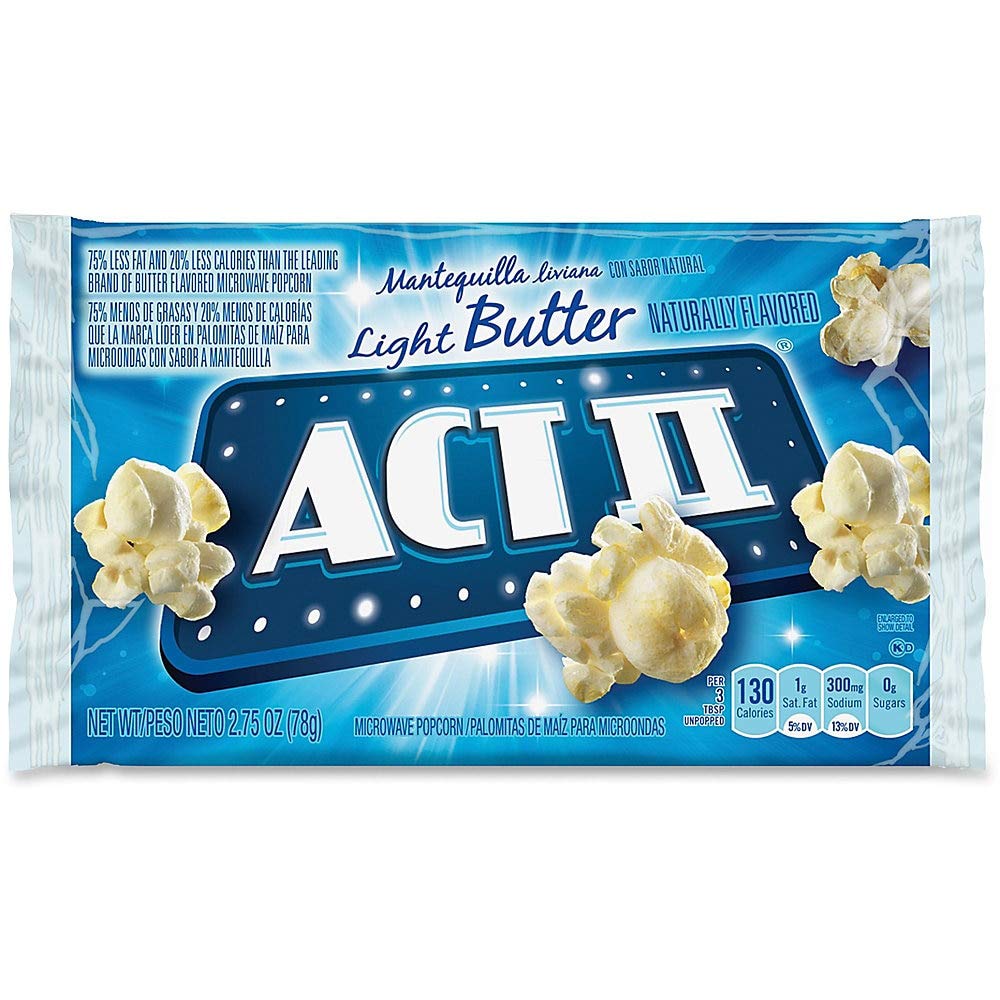 Act Ii Microwave The Classic Light Butter Popcorn, 2.75 Ounce -- 36 Per Case.