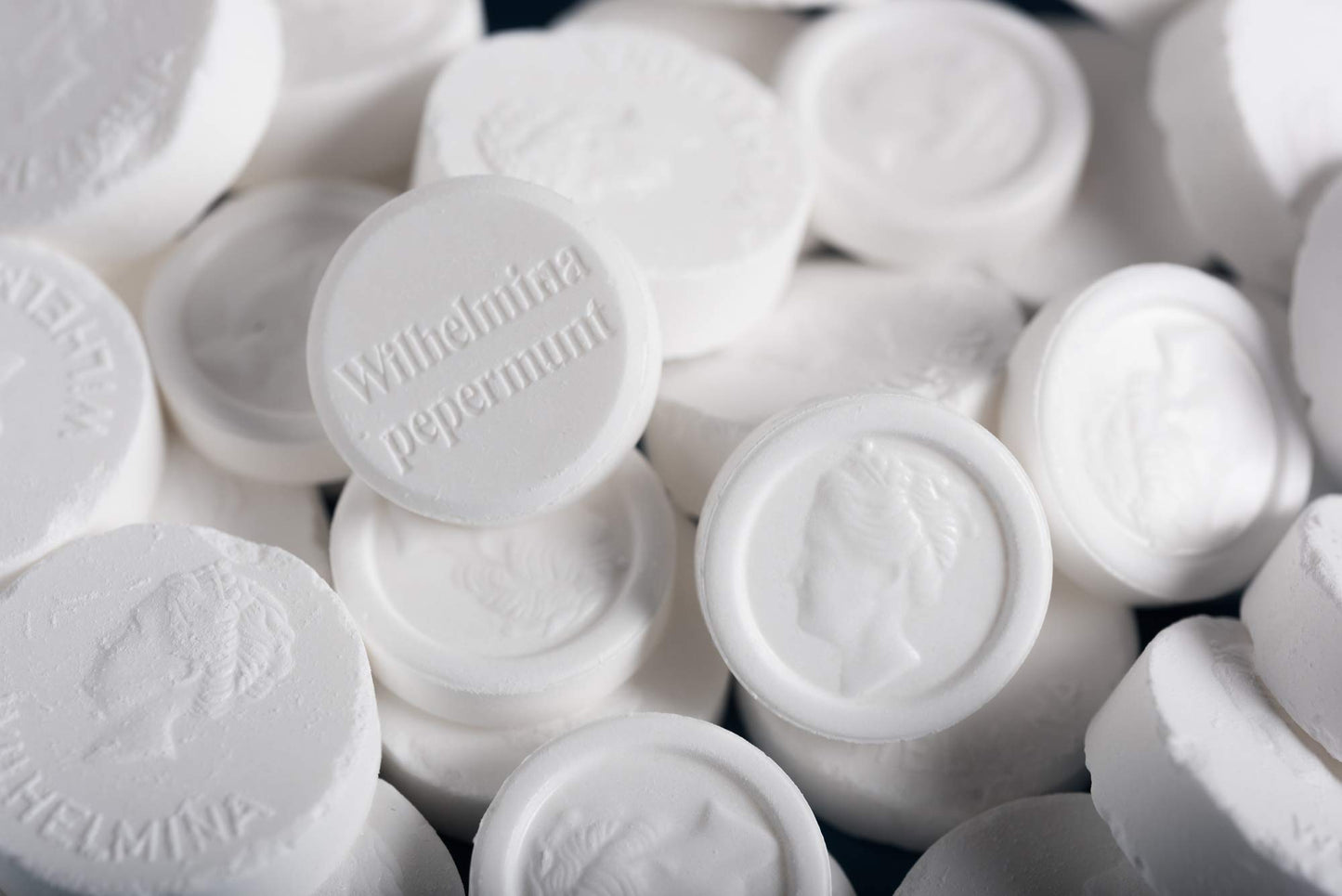 Fortuin Wilhelmina Peppermints Candy - 3 Packs of Hard White Mints, 7.9 oz Total - Dutch Holland Sweets