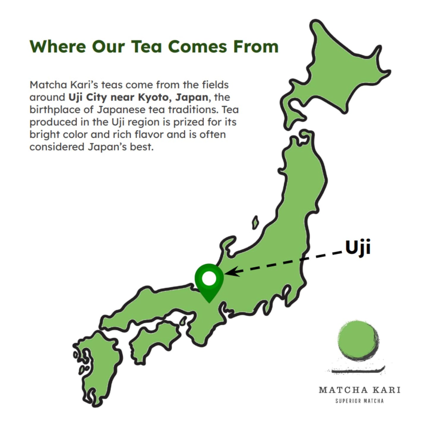 Matcha Kari Organic Matcha Green Tea Powder - Japanese Culinary Grade - 100g (3.53 oz)