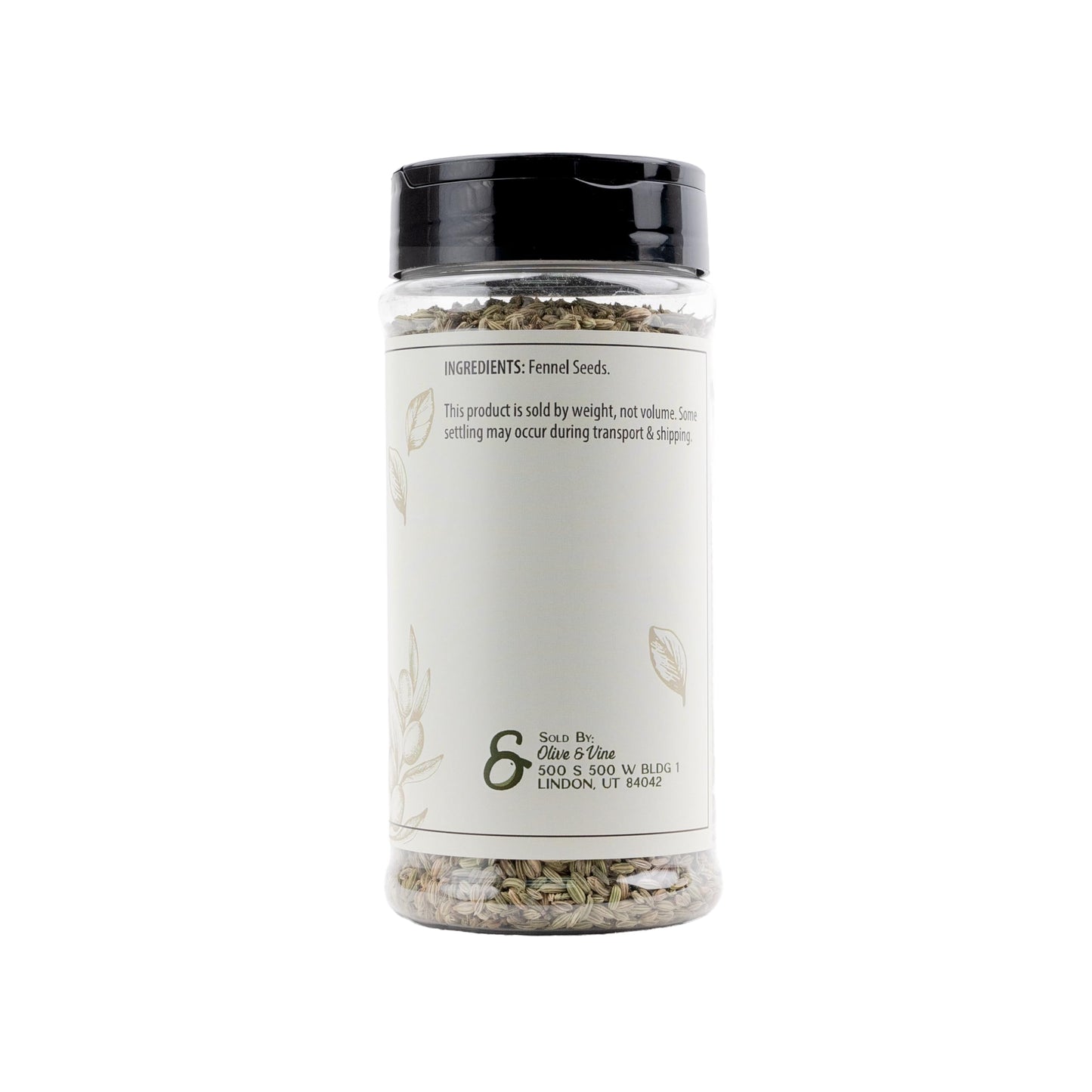 Olive & Vine Fennel Seed, Aromatic Spice, Seasoning For Roasts, Curries, And Breads, With Rich Tradition, Authentic Taste, For G