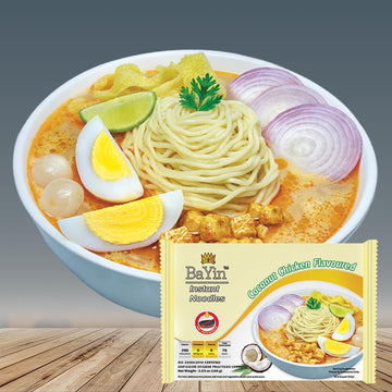 Bayin Burmese Coconut Noodle Soup, Myanmar Famous Noodle Soup (Ohn-No-Khao-Swe) 3.53Oz (100G) X 5 (Pack Of 5)