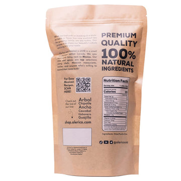 OLE RICO Pasilla Dried Peppers - 16 Oz. Resealable Bag - Premium Chiles for Mexican Cuisine