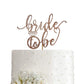 Aminjie Bride To Be Cake Topper For Bridal Shower/Wedding Shower/Engagement/Bachelorette/Hen Party Decorations, Double-Sided Ros