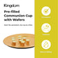 Kingdom Prefilled Communion Cup With Wafers(250Ct-White Juice) Sealed In A Single-Serving Container With 1-Year Shelf Life, Perf