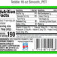 Teddie All Natural Peanut Butter, 26 Ounce 6 Pack, Gluten Free & Vegan, 26 Ounce Plastic Jar (26 Ounce (Pack of 6), Smooth)