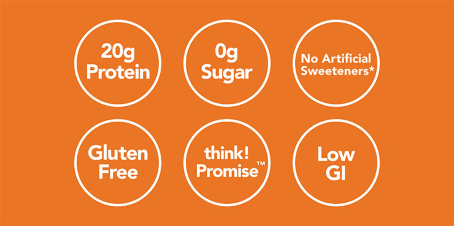 Think Thin 20 Pack (2 X Box of 10) (1 200g) - (Creamy Peanut Butter)