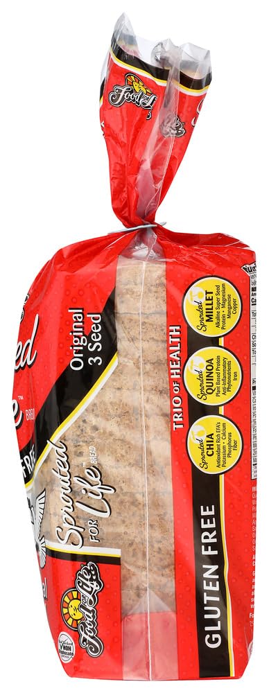 Food For Life Bread Gluten Free Sprouted Original, 24 Ounce (Pack of 6)