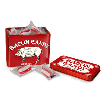 Accoutrements Archie Mcphee Bacon Candy, 2.5 Ounce, 12 Pieces