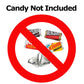 60Th Anniversary Miniatures Candy Bar Wrapper, (Set Of 60) Mini Candy Chocolate Bar Stickers; Silver And White, Candy Not Includ