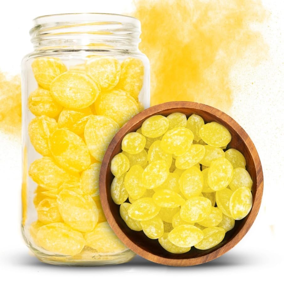NY Spice Shop Sanded Lemon Drops - 3 Pound Lemon Hard Candy - Tangy & Sweet Old Fashioned Candy