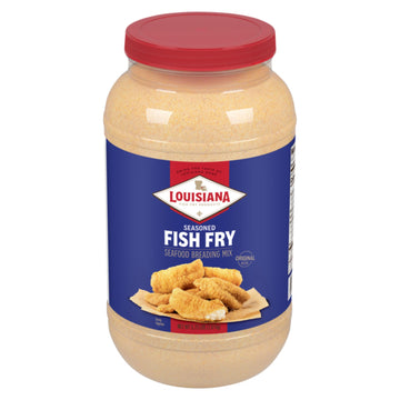 Louisiana Fish Fry Gallon Seasoned Crispy Fish Fry Seafood Breading Mix - 5.75 lbs Gift Pack