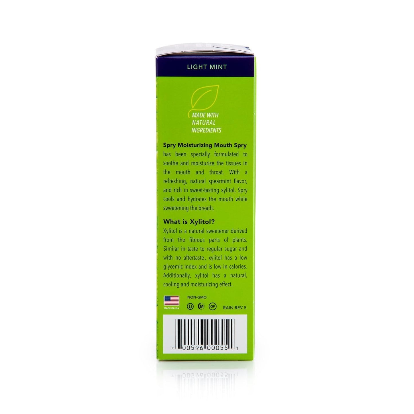 Spry Xylitol Moisturizing Bad Breath Mouth Spray, Bad Breath Treatment Oral Breath Spray With Natural Spearmint, 4.5 Fl.Oz (Pack Of 2)
