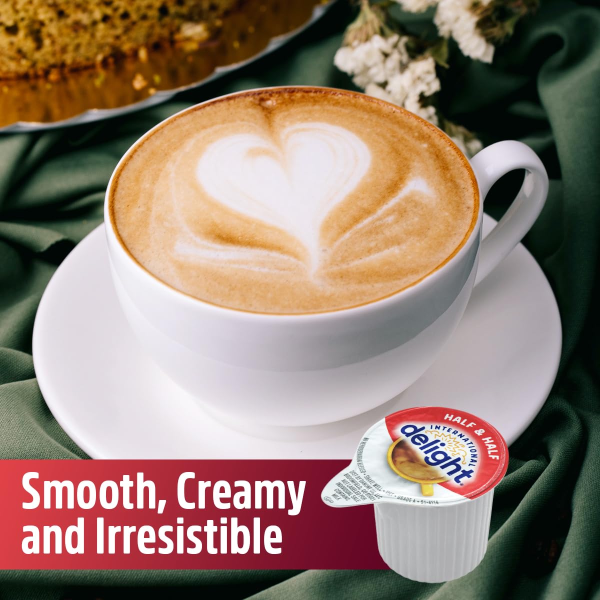 Half & Half Single Creamer  48 pieces of Individual Coffee Creamers  Perfect Creamer Pods for Home  Office  Travel  Restaurants and Coffee Stations