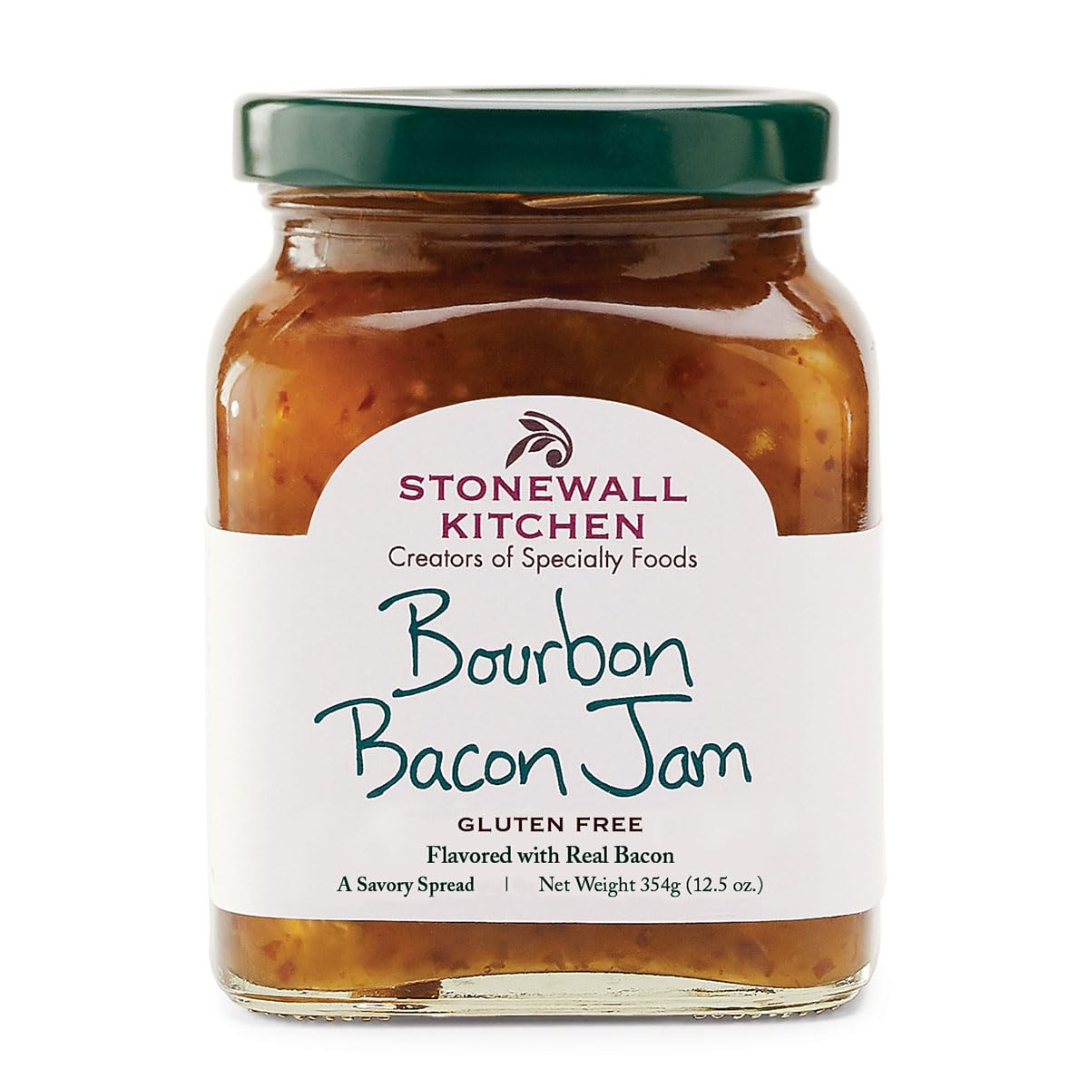 Stonewall Kitchen Bourbon Bacon Jam, 12.5 Ounce, Brown, Pack of 1