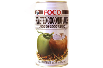 FOCO Roasted Coconut Juice - 11.8 fl oz (Pack of 12) - Refreshing Coconut Drink