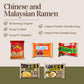 Asian Instant Ramen Noodles Variety Pack, 16 Packs, Korean Spicy Buldak, Japanese Sapporo, Thai Chef, Mama, Kung Fu