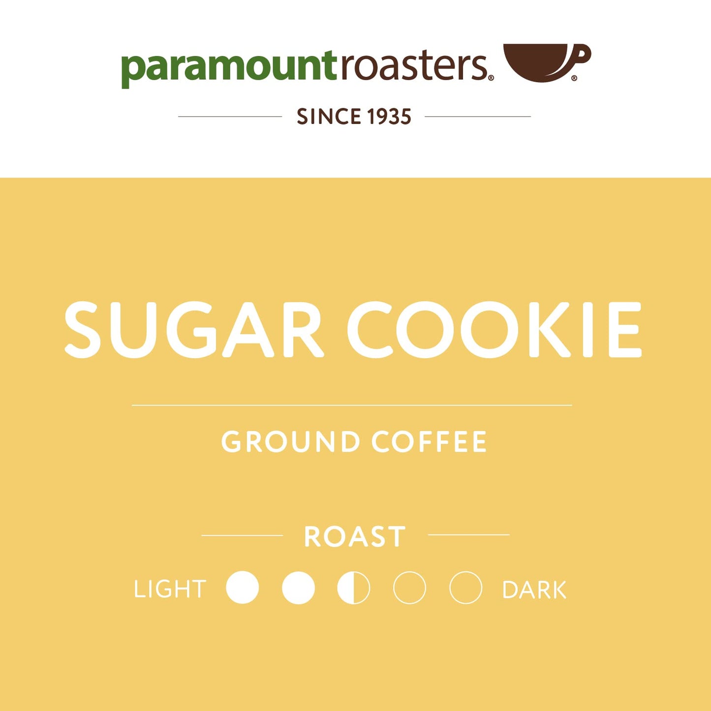 Paramount Roasters, Sugar Cookie Ground Coffee, 1-12Oz Bag (Paramount Coffee Company)