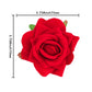 Gyufise 15Pcs Flower Cake Toppers Artificial Rose Cake Decorations Happy Birthday Cake Toppers Artificial Red Rose Flowers Cake