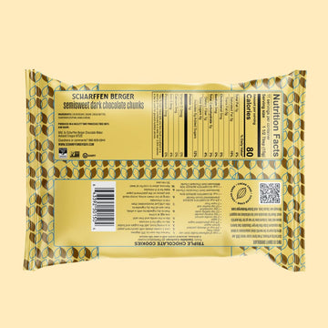 Scharffen Berger Semisweet Baking Chocolate Chunks, 6 Ounce (Pack of 5)