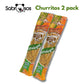 Sabrosos Brand Sesame Corn Sticks - Churritos de Maiz con Ajonjoli - Family Pack (2 x 500g) (2 X 17.6 oz) by Sabrosos Churritos