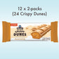 Crispy Dunes Peanut Butter Wafer Sticks - Low-Calorie Snack with Peanut Butter Cream Filling, 90 Calories, Non-GMO, Prebiotic Fi