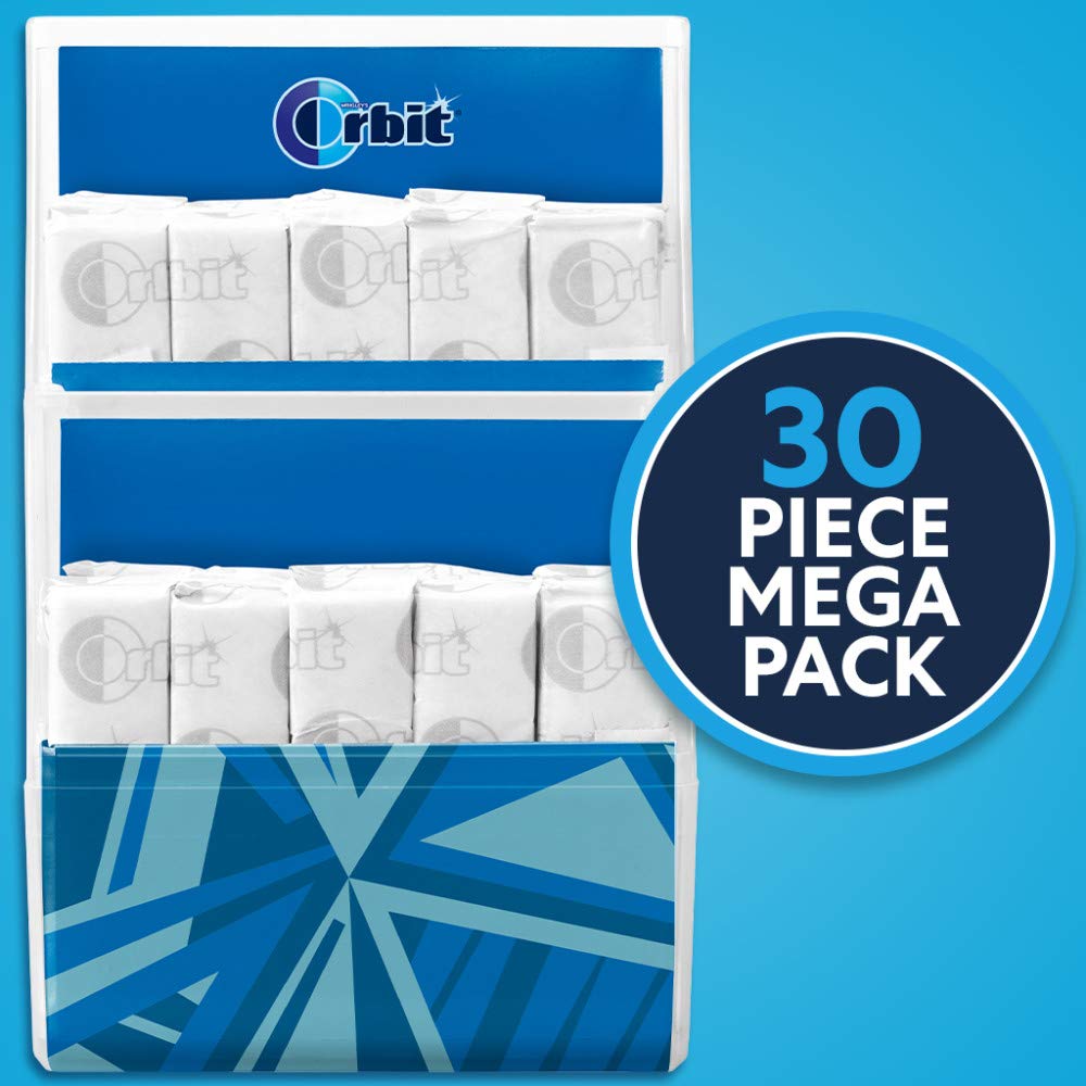 Orbit Peppermint Sugar Free Chewing Gum - 32.1 Oz, 30 Count (Pack of 6)