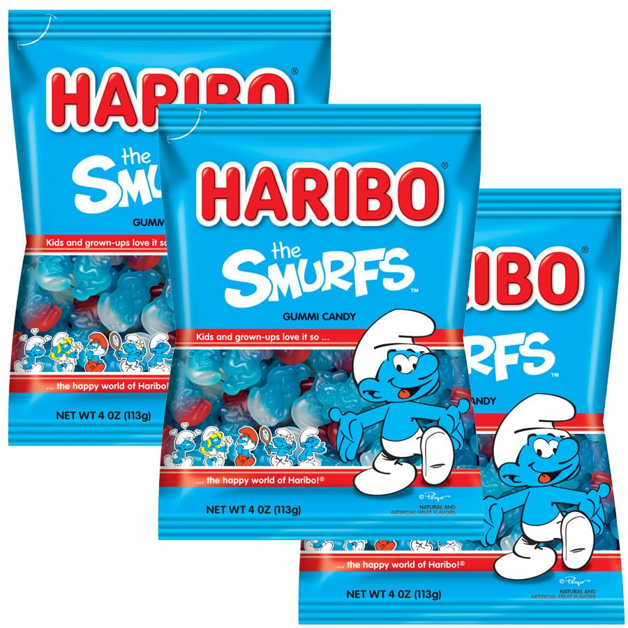 The Smurfs, 4oz Gummy Bag (3 Pack)