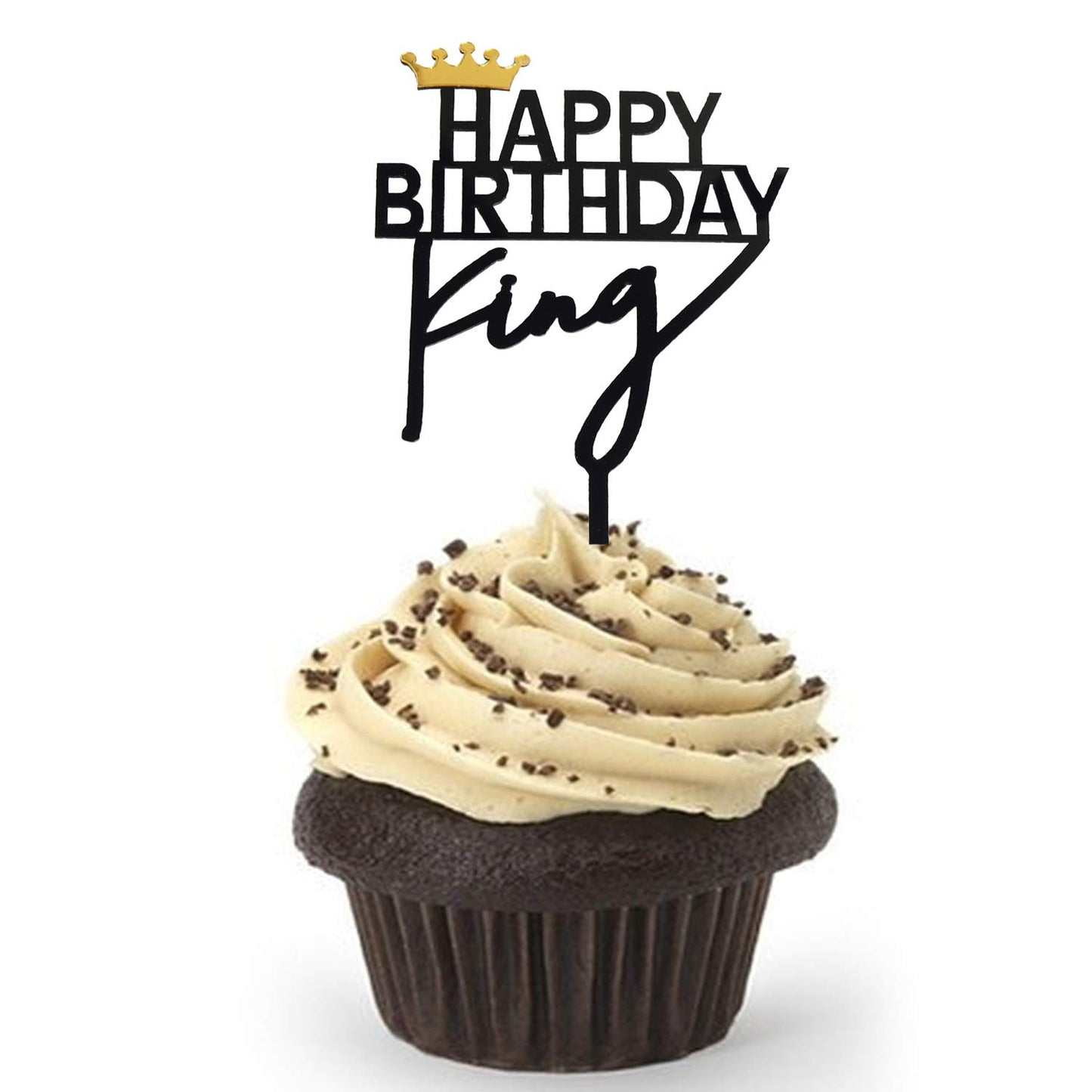 Happy Birthday Cake Topper Acrylic,King Birthday Cake Topper Birthday Decorations