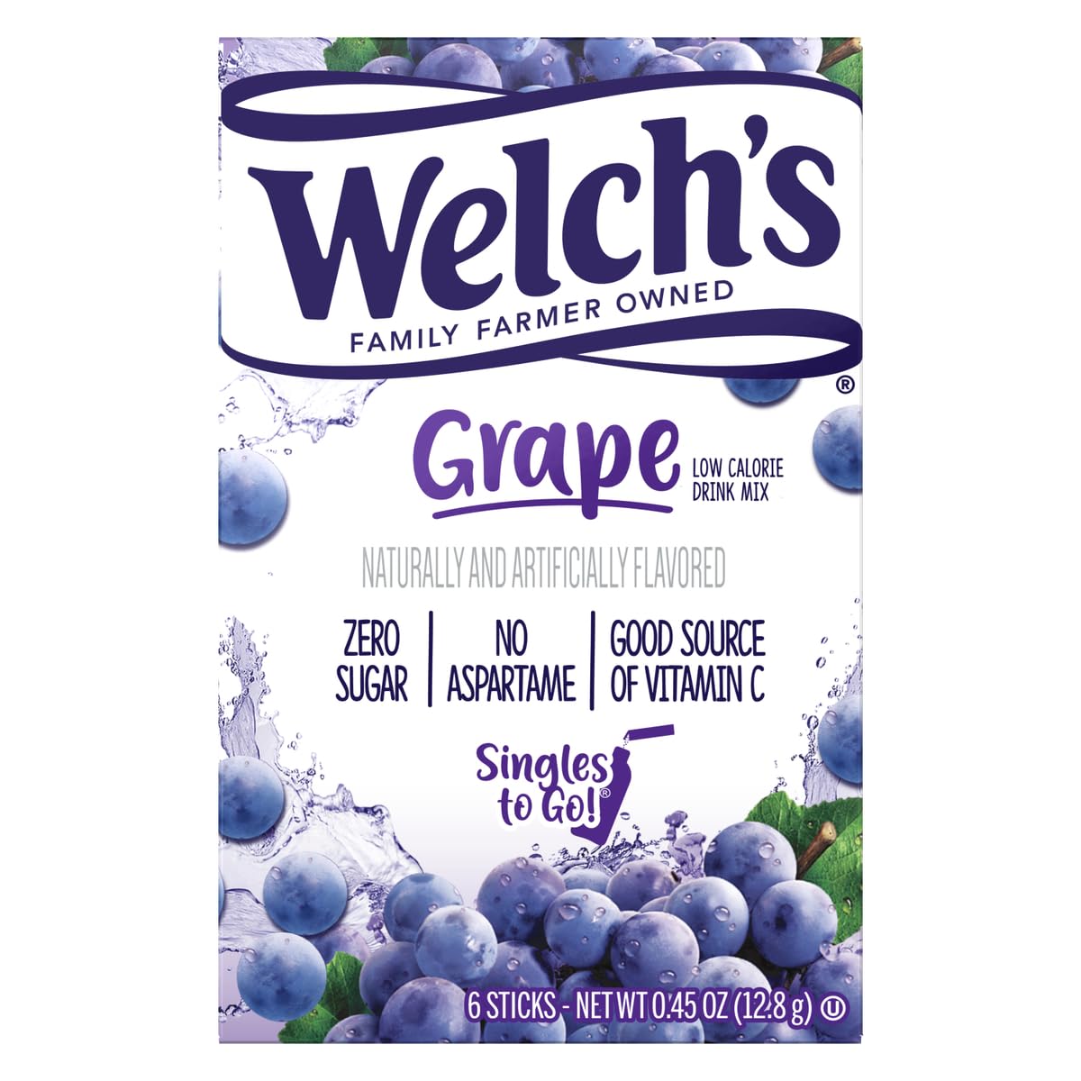 Welch'S Singles To Go! Drink Mix Variety Pack - Cherry Pomegrante, Strawberry Peach, Passion Fruit And Grape