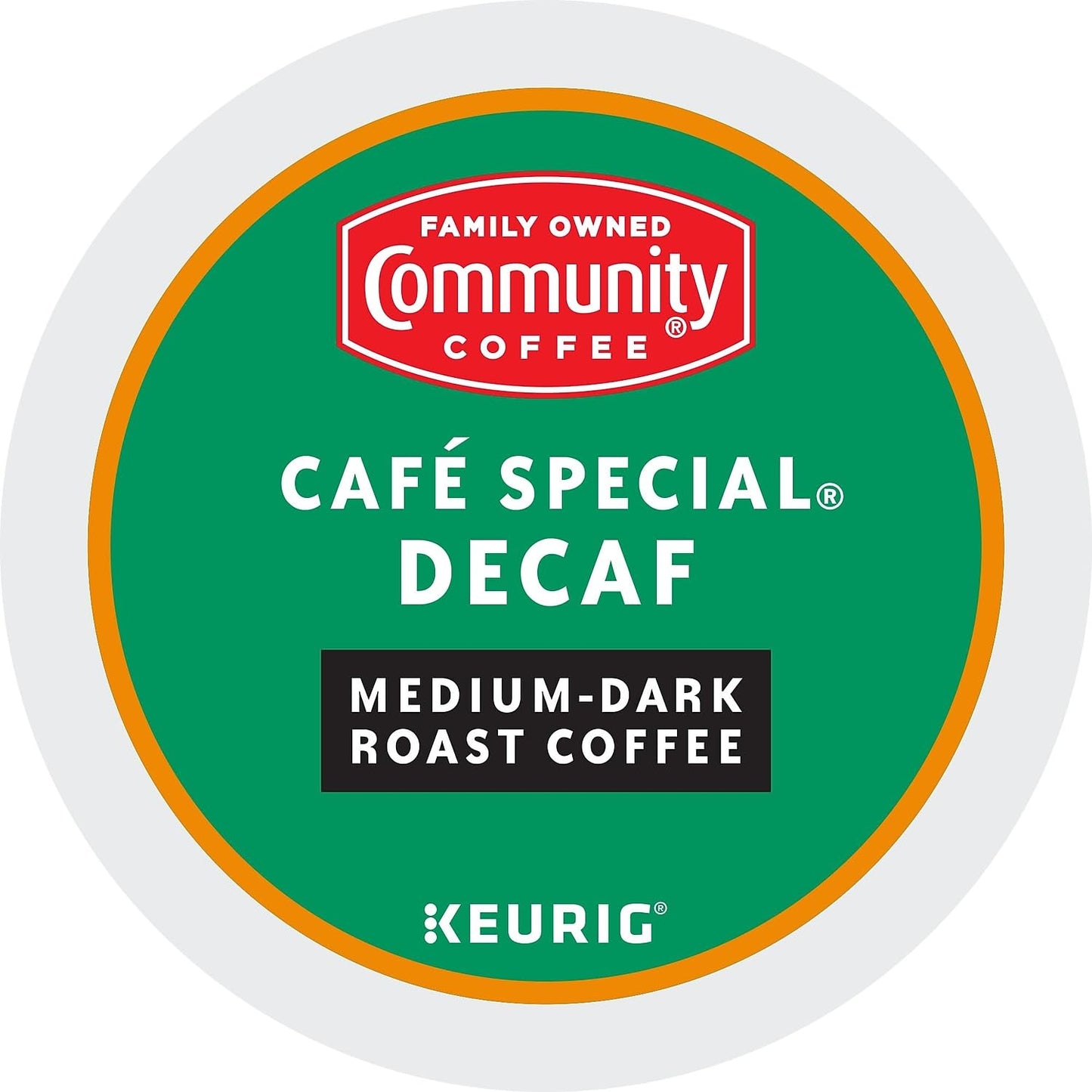 Community Coffee Café Special Decaf Medium-Dark Roast Coffee Pods, Compatible with Keurig 2.0, 24 Count