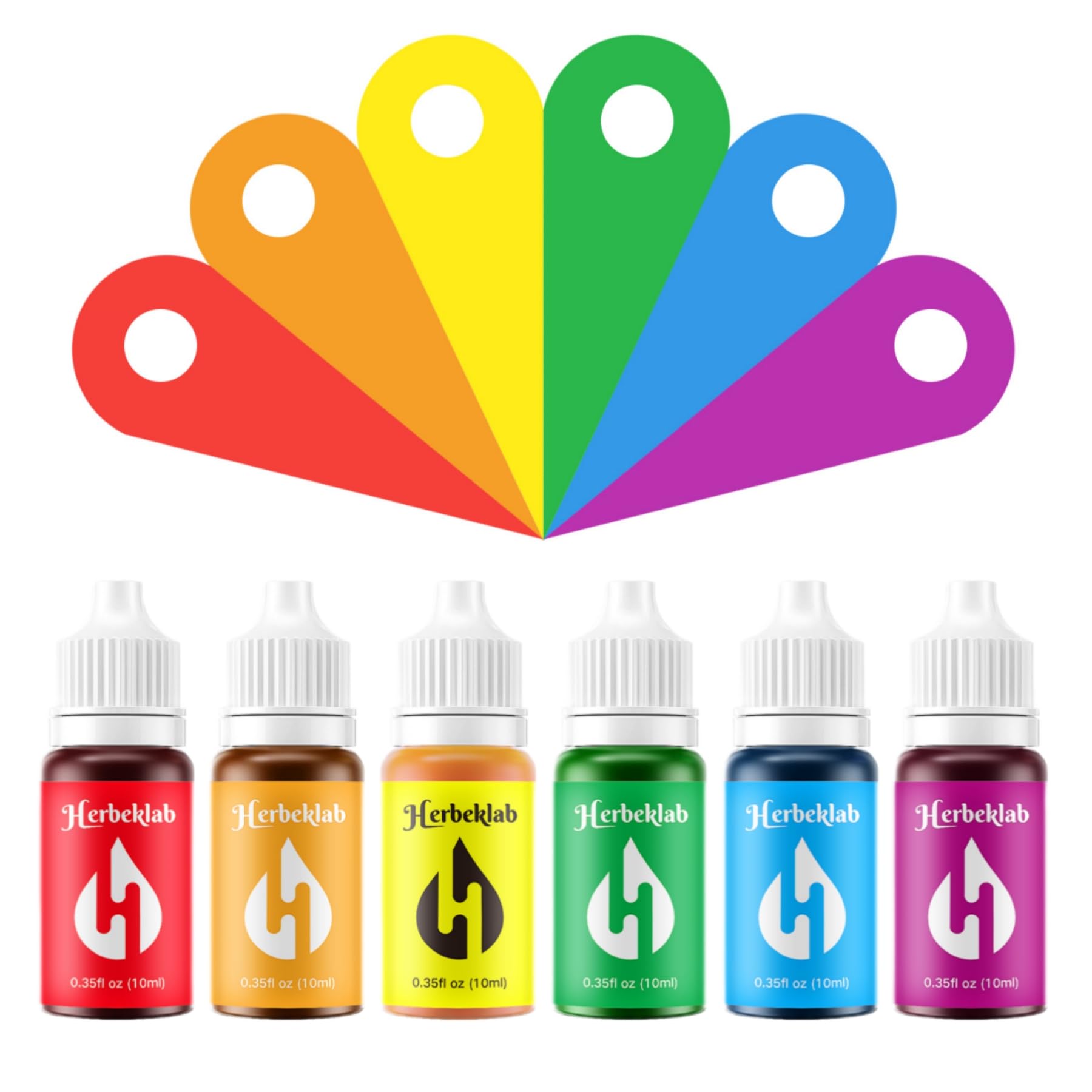 Food Coloring Liquid Food Dye Water Based Food Color 6 Colors x 10 ml Liquid Food Coloring Set for Baking Icing Cake Decorating 