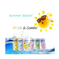Lotte Milkis 6 Flavors Combo (Original, Apple, Melon, Peach, Banana, & Strawberry) (6 Flavors, Pack Of 1)