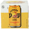 Culture Pop Soda Orange Mango & Lime Sparkling Soda 4Pk, 12 Fz