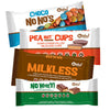 Vegan/Allergy Friendly Chocolate Candy Four Pack Sampler (Milkless bar, Choco No Nos, Peanot Cups, No Whey Bar) | Dairy Free, N