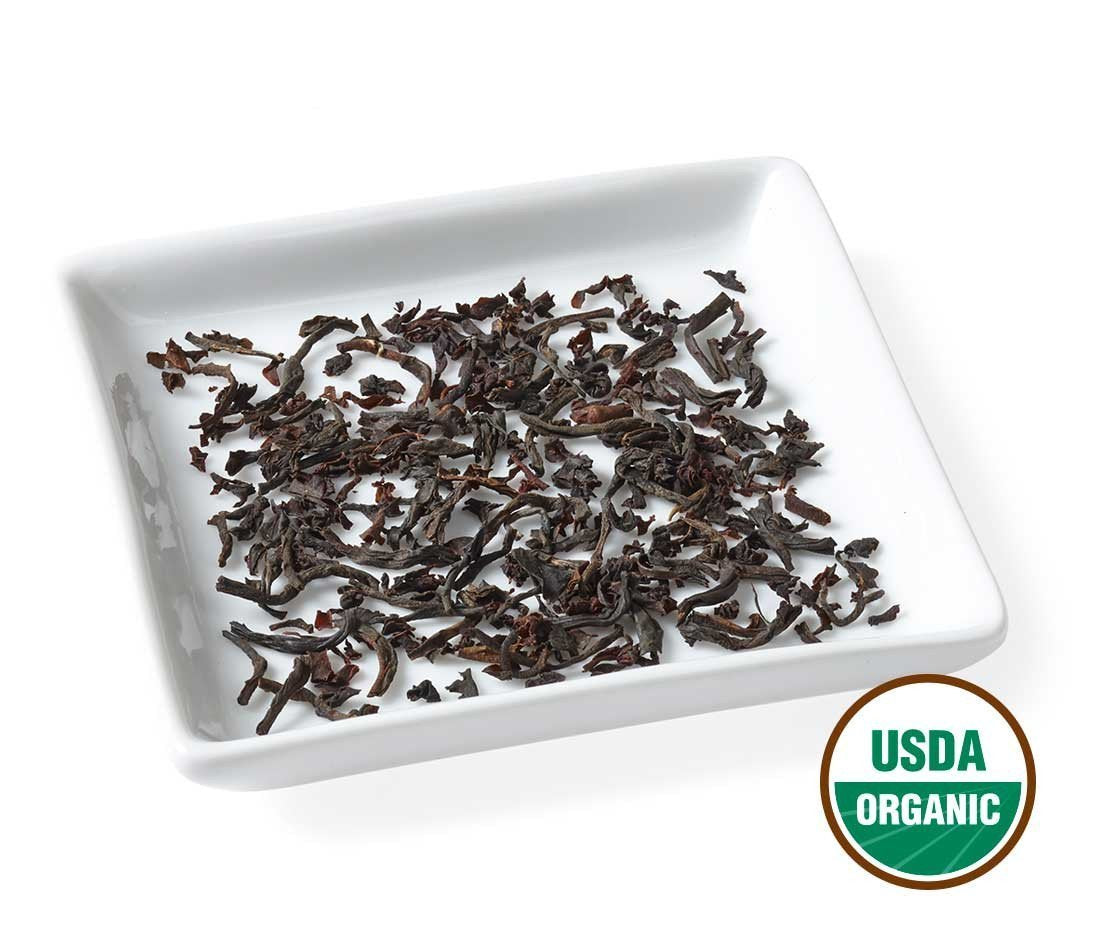 Golden Moon Tea Organic English Breakfast Black Tea - Loose Leaf, Non-GMO, 2 Ounce Travel Tin, 30 Servings