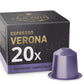 REAL COFFEE Strong Espresso Variety Pack | 100 Bold Aluminum Capsules | 6 Intense Italian Flavors | 100% Nespresso Compatible