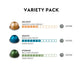 Nespresso compact pieces Vertuo Variety Pack, Medium & Dark Roast Coffee Pods, 30 Count, Model COMINHKG115504