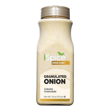 iSpice Blend | Onion Granulated | 18 oz | Bulk Size | Rich Aroma | Kosher (Onion Granulated)