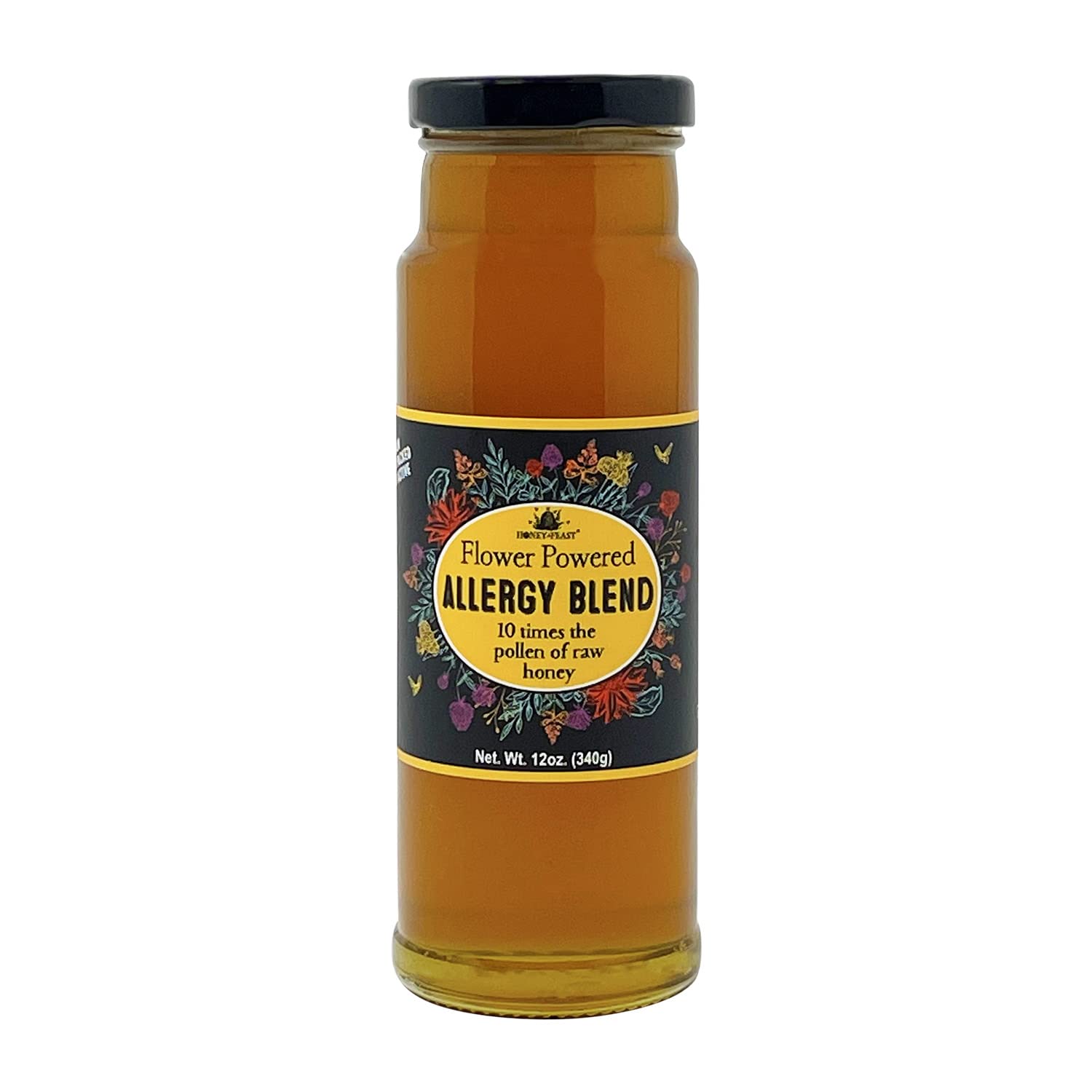 Honey Feast Flower Powered Allergy Blend 10X Honey, 12 Oz